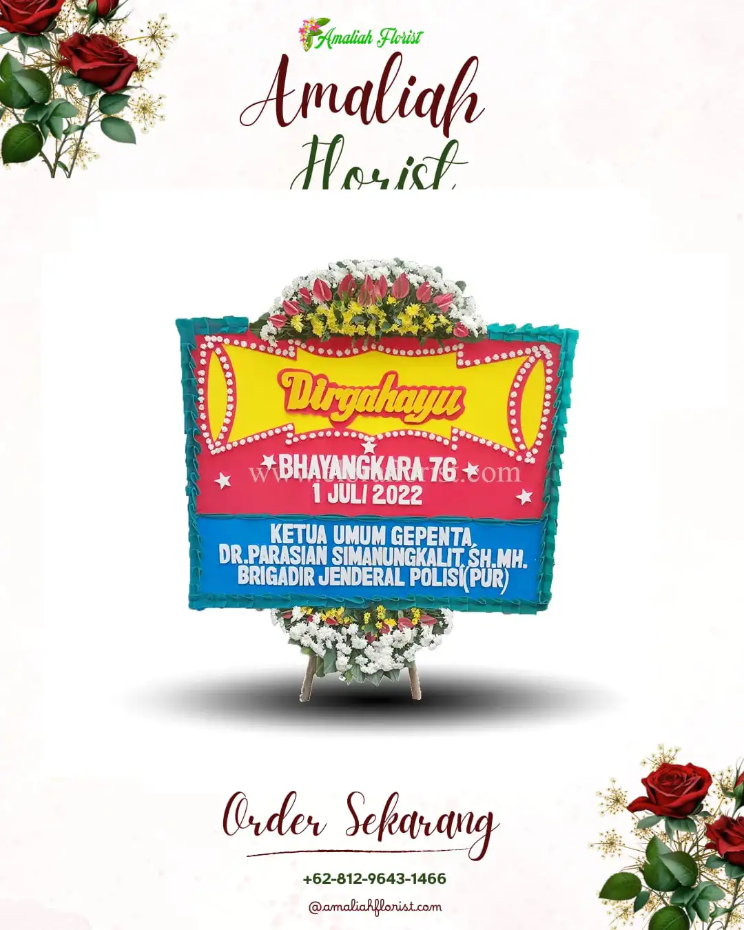 Papan Bunga HUT Ulang Tahun Lembongan